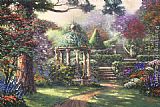 Thomas Kinkade Gazebo of Prayer painting